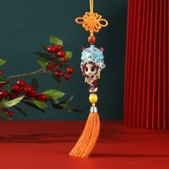 Chinese Peking Opera Character Knot Hanging Pendant Gift Specialty Ethnic Crafts