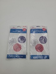 2 Pack Red White Blue USA Patriotic 4th Of July Party Decoration Tissue Fans 6pc