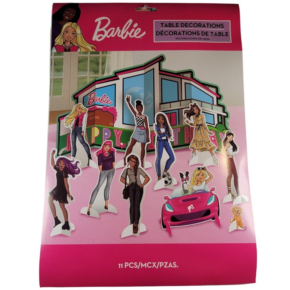Barbie Table Centerpiece Decorations Set Birthday Party Supplies 11 Pc Birthday