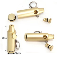 2Pack Metal Storage Box Vial Part Tool Travel Spice Container With Keychain