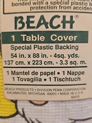 Vintage Snow White Seven Dwarfs Cloth Tablecloth By Beach