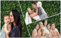Nature Spring 3D Green Leaves Theme Photo Background Wedding Birthday Party