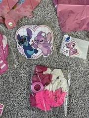 Lilo & Stitch Angel Pink Themed Birthday Party Decorations Balloons/cake Topper