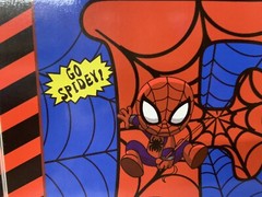 Spider 1st Birthday BoxesDecorations, 3pcs One BABY Spider Super Hero.Red/blue.N