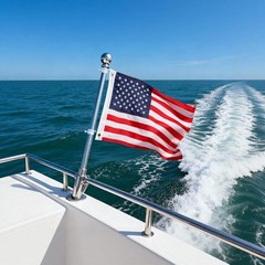 Durable 12.5×18 American Boat Flag with Brass Grommets – Flag for Any Occasion