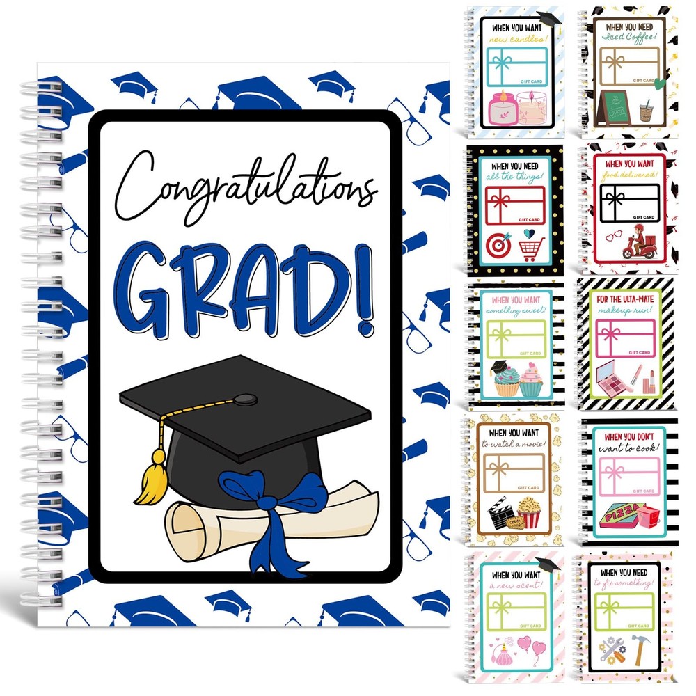 Graduation Gift Card Book 7×5 Inch – College Survival Album for Grads