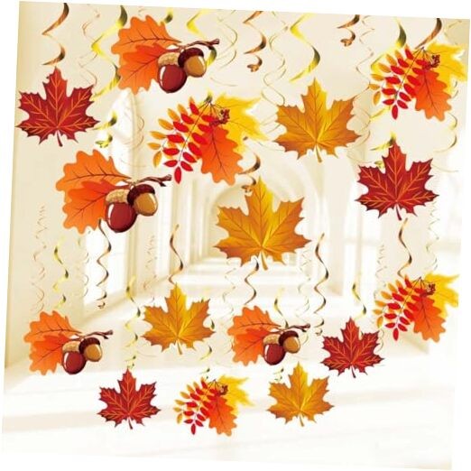 Fall Leaves Hanging Swirls Maple Leaves Decorations for Home/Fall Party
