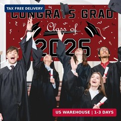 Graduation Decorations 2026 2027 – Maroon Polyester Graduation Backdrop – Gradua