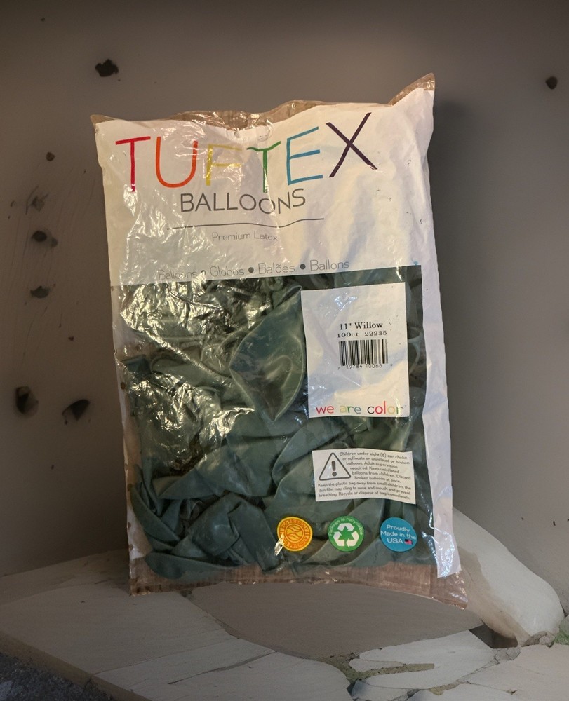 Tuftex 11″ Willow Pastel Latex Balloons (100ct)