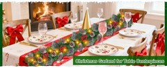 9 Ft Prelit Christmas Garland with Lights 8 Modes Timer 270 Branchs Cedar Snowy