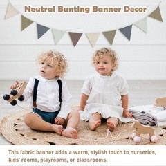 Nursery Wall Art Decor,Boho Room Triangle Banners