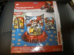 NEW Table Decorating Kit Transformers 3 Pieces
