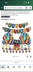 Harry Potter Birthday Party Decorations Kit Balloons Banner Cake Toppers