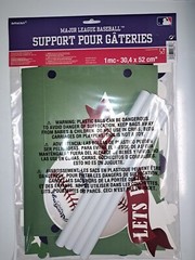 Rawlings MLB Pro Baseball Sports Theme Party Decoration Treat Stand 12X20.5 NEW