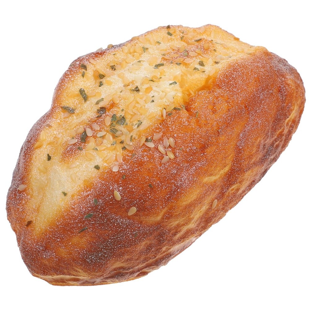 Artificial Bread Model Faux Coconut Decor 6.10×3.54×2.75 Inch PU Material