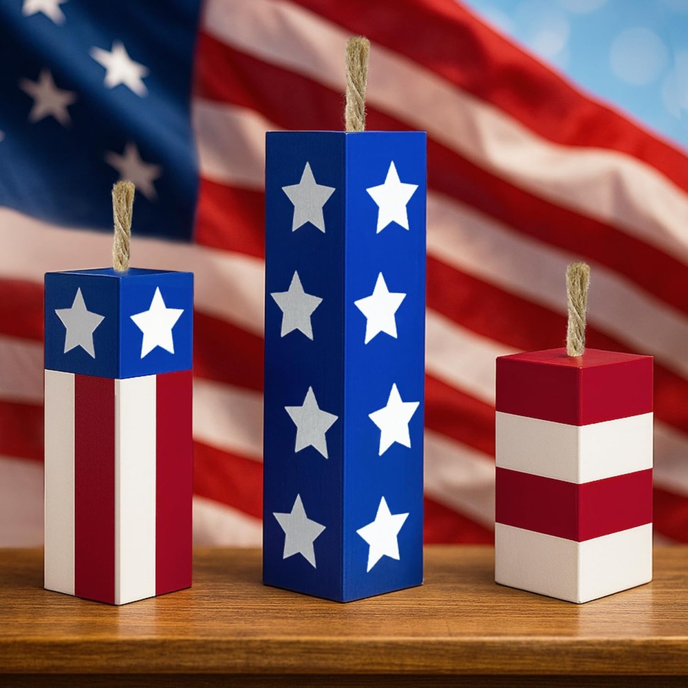 4th of July Fireworks Decorations for Indoor 250th Anniversary USA Patriotic