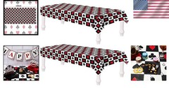 Vibrant Casino Style Table Covers – Foldable 54 x 108 Inch Party Essentials