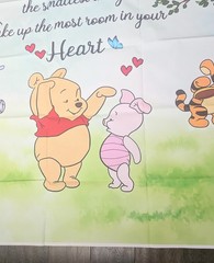 Winnie the Pooh Baby Shower Background Birthday Party Banner Decor Backdrop NEW