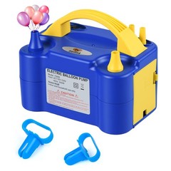 Electric Balloon Pump Dual Nozzle 600W Portable Inflator for Party Decorations