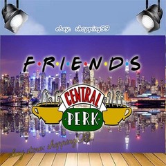 Friends Central Perk Backdrop Banner Birthday Party Photo Background Decoration