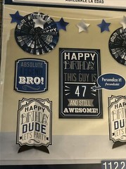 Amscan Add Any Age Boy Men Letter Number Banner Kit Birthday Party Decorations