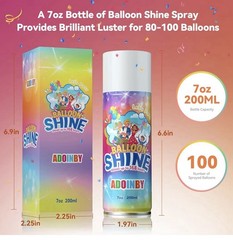 ADOINBY Balloon Shine Spray 7oz 200ml Multicolor for Party Balloons