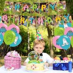 Singing Monsters Happy Decorations – Monster Theme Party Supplies with Banner…