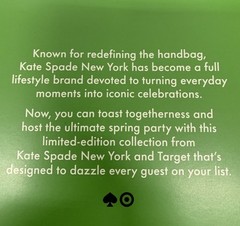 Kate Spade New York x Target 20 piece set (10 inv. & 10 Env) Party Invitations