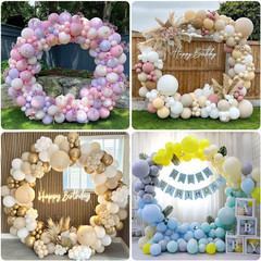 Arco Redondo Para Globos De Metal Dorado Decoraci�N De Bodas Fiestas Babyshower