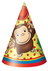 Curious George Birthday Party Decorations Banner Swirls Plates Cups Hats Bags