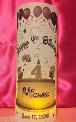 10 Personalized Minions Happy Birthday Vellum Luminaries Centerpiece Party Decor