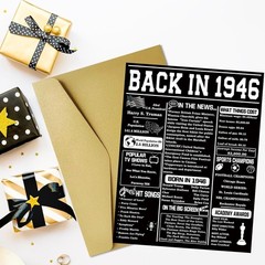 Giant Double-Sided 80th Birthday Card – Perfect for Grandpa, Grandma & Friends