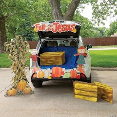 Life-Size 70″H Corn Stalks & Pumpkins Image Cardboard Stand-Up Party Decor #129
