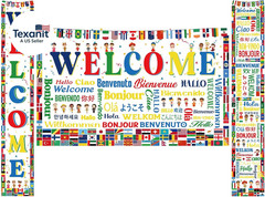 3 Pcs World Flags Welcome Banners, Multicultural Classroom Decorations for Schoo