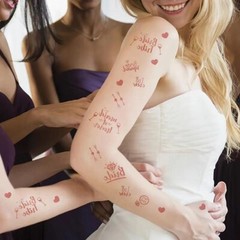 Bachelorette Party Decorations Bride To Be Sash Veil Tiara Temporary Tattoo Set
