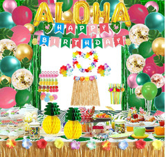 Luau Party Decorations(178Pcs), Hawaiian Party Decorations Kit