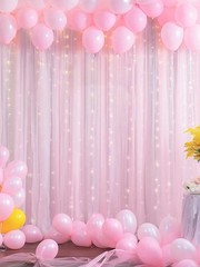 300 LED Warm White Curtain Lights 118x85in Sheer Wedding Backdrop Set
