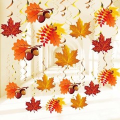 Fall Leaves Hanging Swirls Maple Leaves Decorations for Home/Fall Party