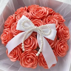 8Pcs Pearl Bows for Crafts, Elegant Pearl Cake Bows for Decorating