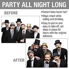 Self Adhesive On Bail Fake Beard, Novelty, False Facial, Costume Accessory for A