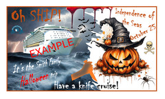 Cruise Cabin Door Decoration Magnetic – Can be customised – Laminated