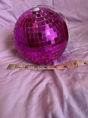 Pink Disco Ball New 6 Inch