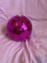 Pink Disco Ball New 6 Inch