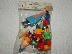 Vintage Snow White & the Seven Dwarfs Party Favors ~ Cake Toppers ~ NEW