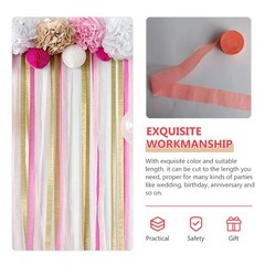 12Pcs Crepe Paper Streamers Assorted Color Birthday Party Decorations Reusable