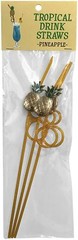 Tropical Drink Straws Pineapple 3Hawaiian Luau Party Novelty Birthday Gift Favor