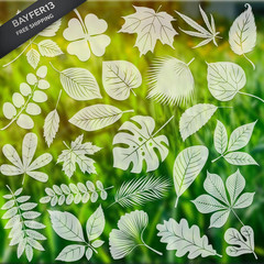 26 Pcs Leaf Window Decals, Anti-Collision Stickers for Birds, White