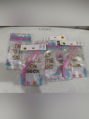 NEW Claire’s Drink On Deck Pastel Beach Cup Party Straws ~ 10 Total