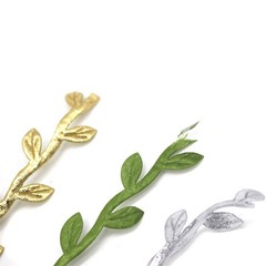 30m Gold And Silver Leaf Ribbon For DIY Crafts, Parties And Yard Decorations New