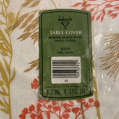VTG Lot 6 Ambassador Hallmark Christmas Fall Table Cover Cloth Paper Made In USA